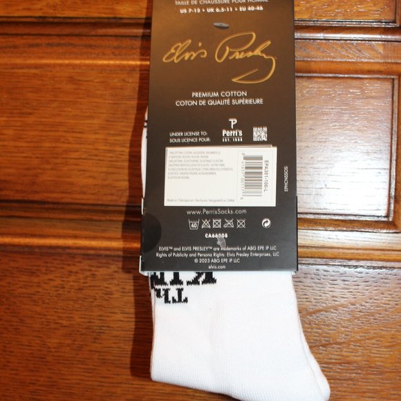 🍁5/$25🎃 Elvis Socks Size 9-12 Mens 1 Pair RollCrew Style - Picture 2 of 2
